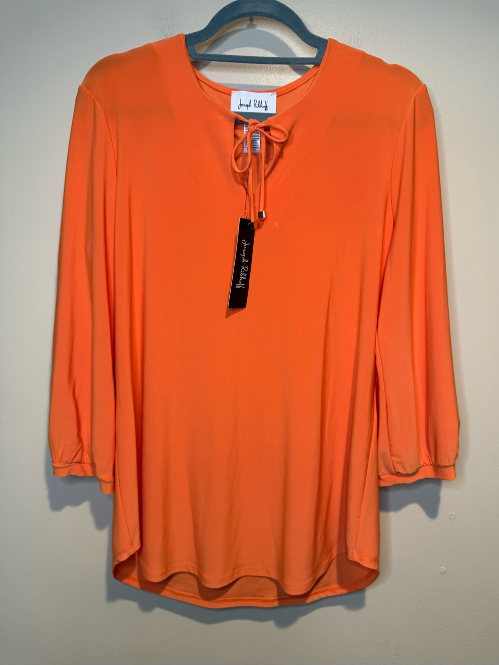 Joseph Ribkoff Womens drawstring top in melon size 12 - Picture 2 of 9